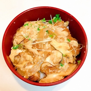 お手軽☆たっぷりつゆだくカツ丼